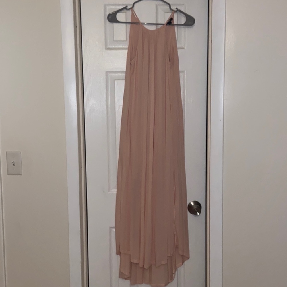Long pink dress